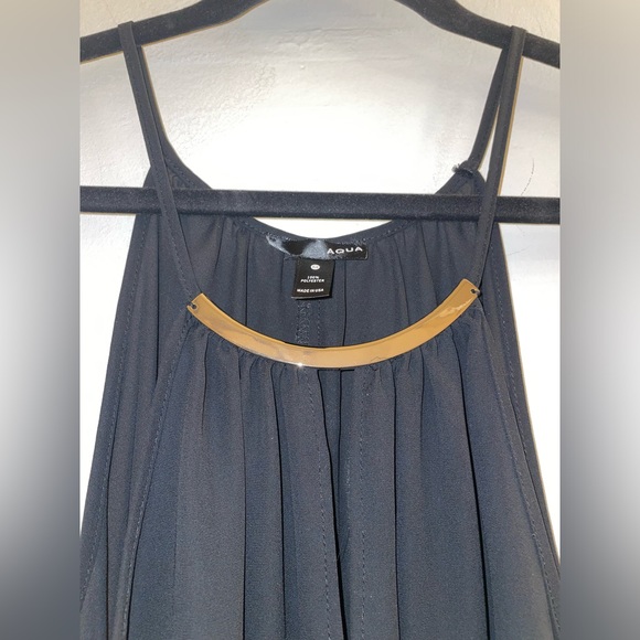 Aqua Cami Top Gold Hardware Size M - Picture 6 of 7